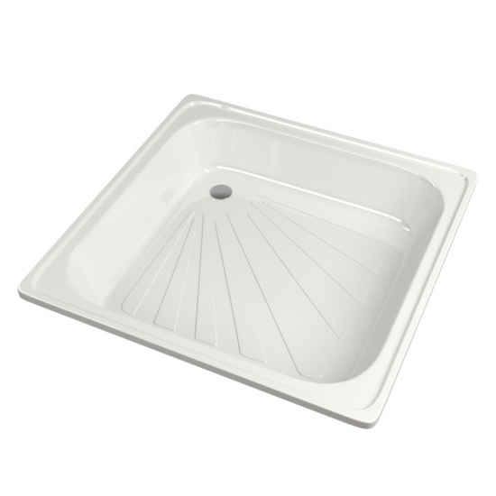 Душевой поддон MIXLINE 70x70x15 сталь, квадрат