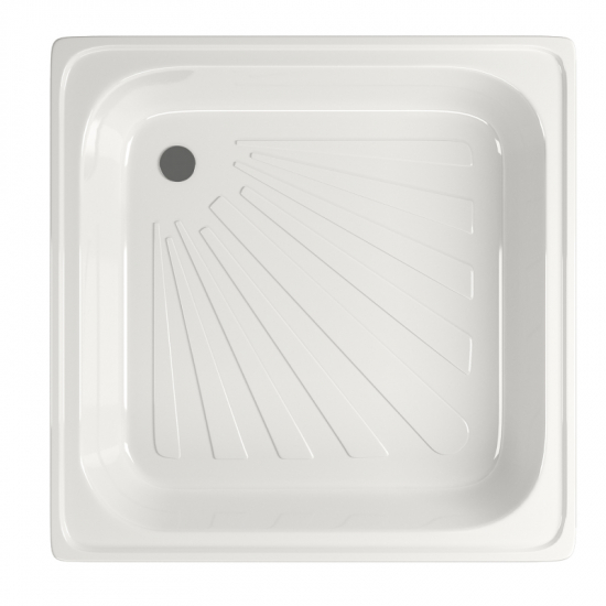 Душевой поддон MIXLINE 70x70x15 сталь, квадрат