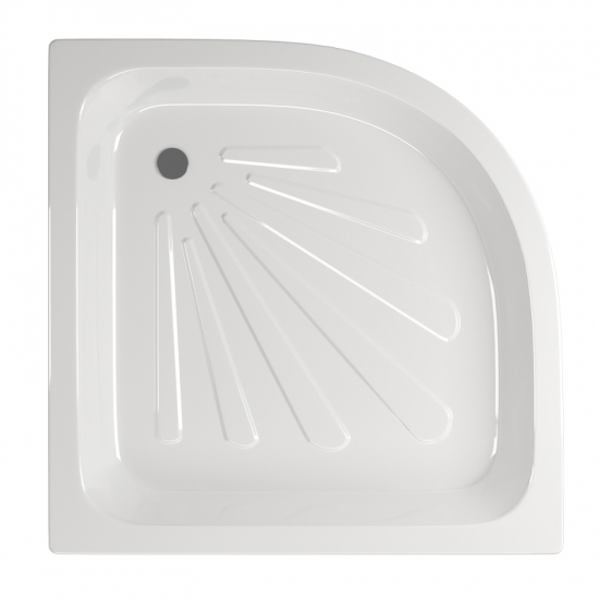 Душевой поддон MIXLINE 90x90x15 сталь, четверть круга