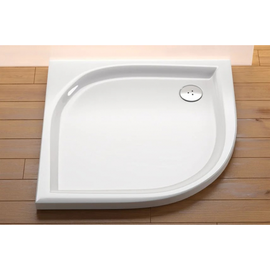 Душевой поддон RAVAK Galaxy Elipso-80 LA стеклопластик, с сифоном 