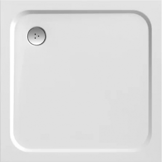 Душевой поддон RAVAK Galaxy Pro Chrome Perseus Pro-90 литьевой мрамор, с сифоном 