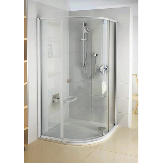 Душевой поддон RAVAK Galaxy Pro Elipso Pro-90 литьевой мрамор, с сифоном