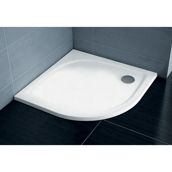 Душевой поддон RAVAK Galaxy Pro Flat Elipso Pro-90 литьевой мрамор, белый