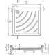 Душевой поддон RAVAK Kaskada Angela-80 EX стеклопластик, с сифоном