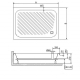 Душевой поддон RGW Acryl B/CL-S 70x90 акрил