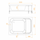 Душевой поддон RGW Acryl BC/L 90x120 акрил