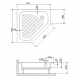 Душевой поддон RGW Acryl BT/CL-S 80x80 акрил