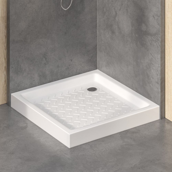 Душевой поддон RGW CR 80x80 керамический, белый