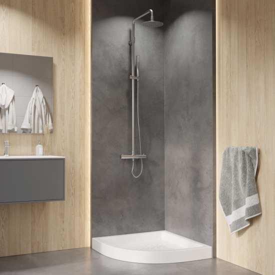 Душевой поддон RGW CR/R 80x80 керамический, белый