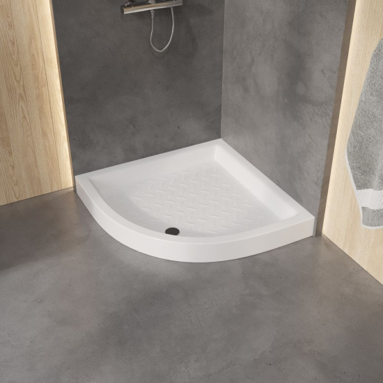 Душевой поддон RGW CR/R 90x90 керамический, белый