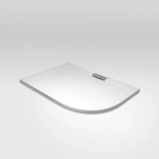 Душевой поддон RGW GWS-41L 80x100 литьевой мрамор, левосторонний