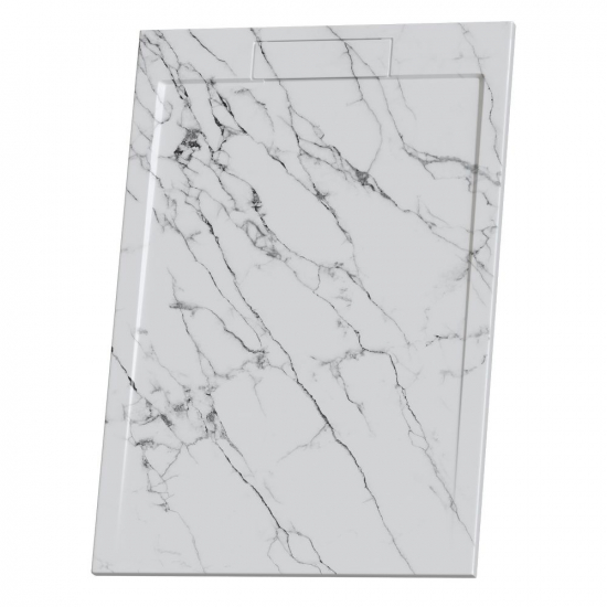 Душевой поддон RGW STL MW 80x120 искусственный камень, белый мрамор