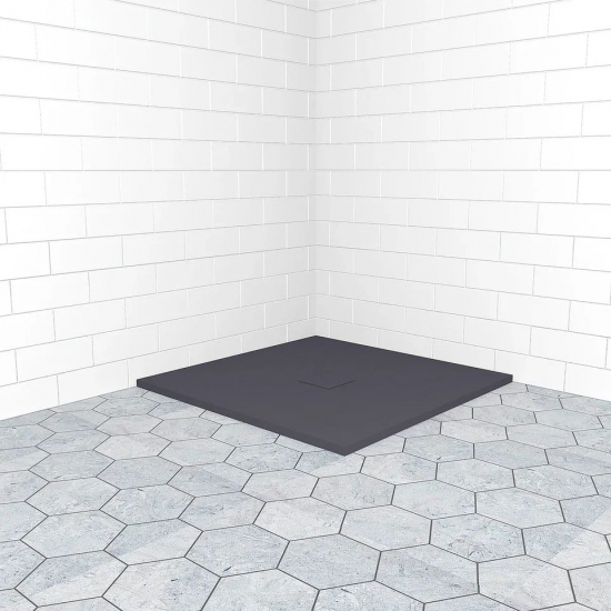 Душевой поддон RGW Stone Tray ST-G 80x80 искусственный камень, графит