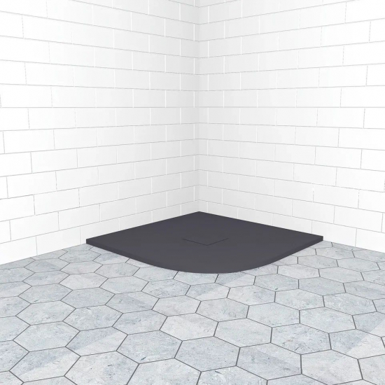 Душевой поддон RGW Stone Tray ST/R-G 90x90 искусственный камень, графит
