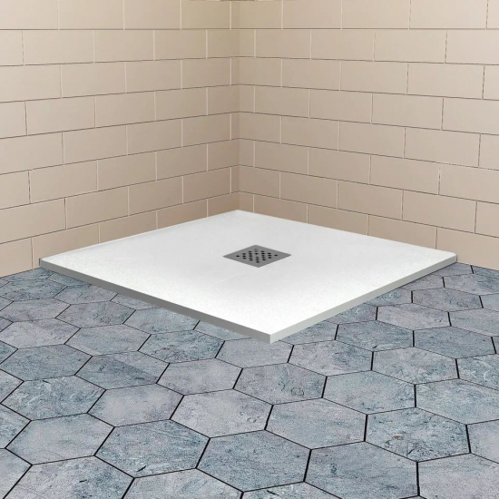 Душевой поддон RGW Stone Tray ST-W 75x75 искусственный камень, белый