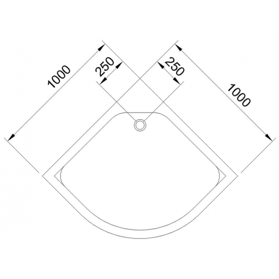 Душевой поддон ROYAL BATH 100HK 100x100x13 акрил