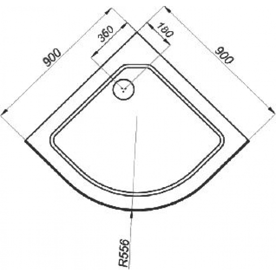 Душевой поддон ТРИТОН ПД4 90х90*31 акрил, каркас + экран, без сифона