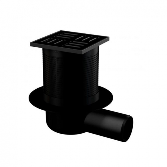 Душевой трап ALCA-PLAST APV31BLACK 105x105x50, чёрный
