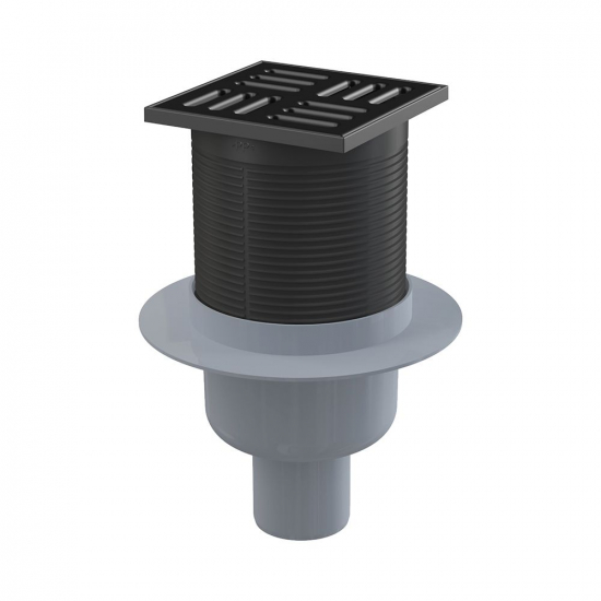 Душевой трап ALCA-PLAST APV32BLACK 105x105x50, чёрный