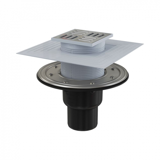 Душевой трап ALCA-PLAST APV4344 105x105x50/75