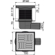 Душевой трап ALCA-PLAST APV5411 150x150x50