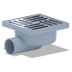 Душевой трап АНИ-ПЛАСТ TA5112 150х150x50 не регулируемый нержавеющая решётка горизонтальный 