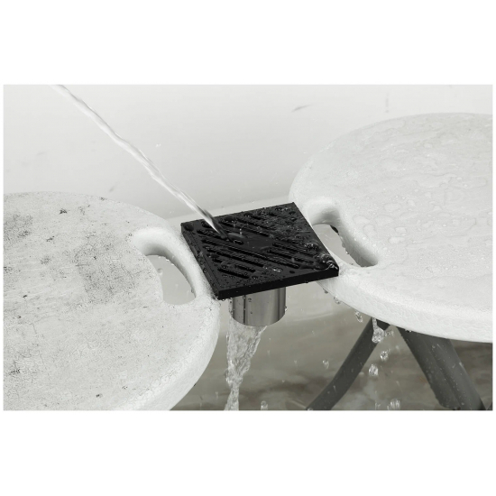 Душевой трап GAPPO G81050-6 100x100 черный