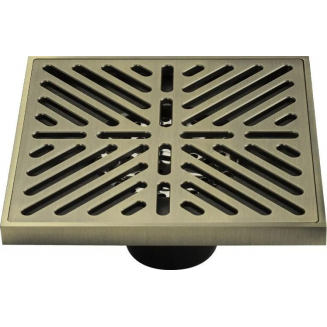 Душевой трап MAGNUS 00068 латунь бронза 150x150x50 вертикальный