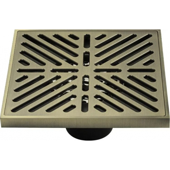 Душевой трап MAGNUS 00068 латунь бронза 150x150x50 вертикальный