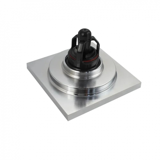 Душевой трап MAGNUS 00082 латунь хром 100x100x50  подключение слива стир машины