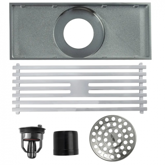 Душевой трап MAGNUS 00084 латунь хром 80x200x50 вертикальный