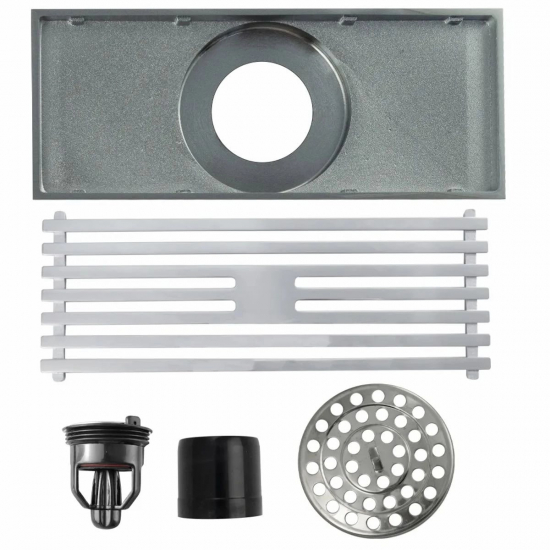 Душевой трап MAGNUS 00086 латунь хром 90x140x50 вертикальный