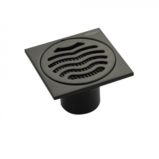 Душевой трап MAGNUS 1161 нержавеющая сталь чёрный 100x100x50 вертикальный