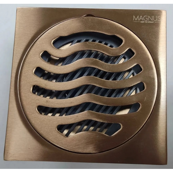 Душевой трап MAGNUS 1165 нержавеющая сталь медь 100x100x50 вертикальный