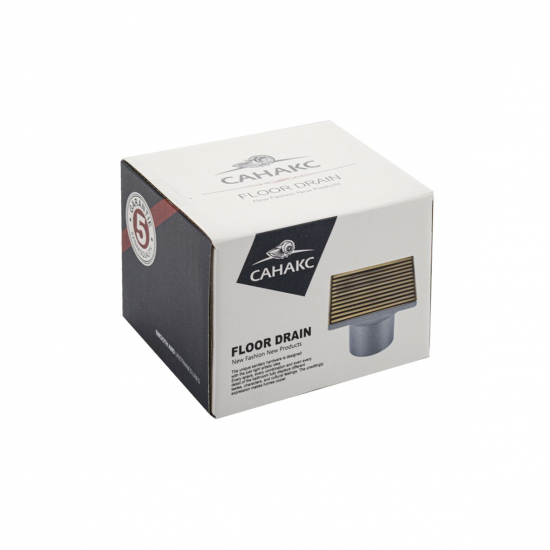 Душевой трап MAGNUS 1184 нержавеющая сталь хром 100x100x50 вертикальный