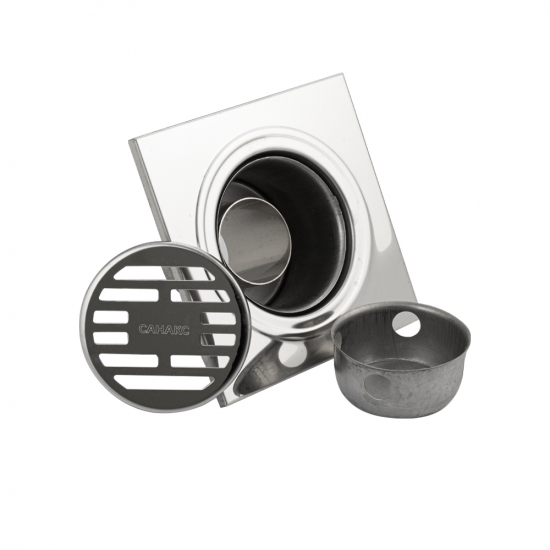 Душевой трап САНАКС 00022 150x150x50 нержавеющая сталь вертикальный