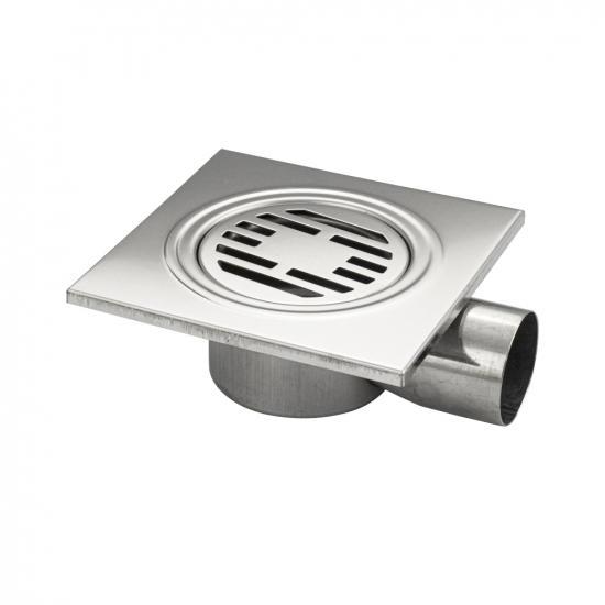 Душевой трап САНАКС 00023 150x150x50 нержавеющая сталь горизонтальный
