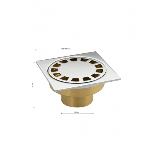 Душевой трап САНАКС 00044 латунь 100x100x50 вертикальный