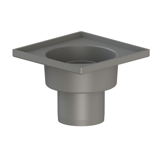 Душевой трап TATPOLIMER ТП-100.50-100VSHs 100x100x50 металическая решётка вертикальный