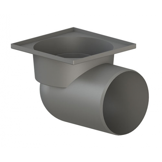 Душевой трап TATPOLIMER ТП-105.110-150HPHs 150x150x110 чугунная решётка горизонтальный