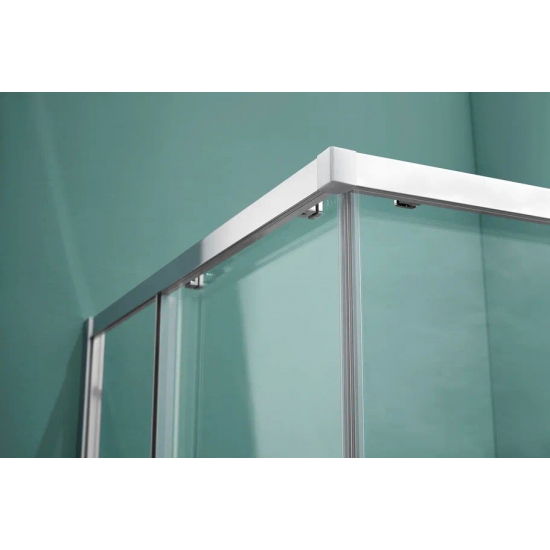 Душевой уголок АКВАТЕК AQ ARI KV 08020CH стекло прозрачное, профиль хром