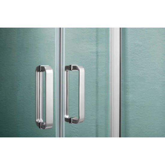 Душевой уголок АКВАТЕК AQ ARI RO 10020CH стекло прозрачное, профиль хром