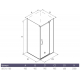 Душевой уголок ALEX BAITLER AB214-100 100x100x200
