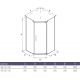 Душевой уголок ALEX BAITLER AB215-100 100x100x200