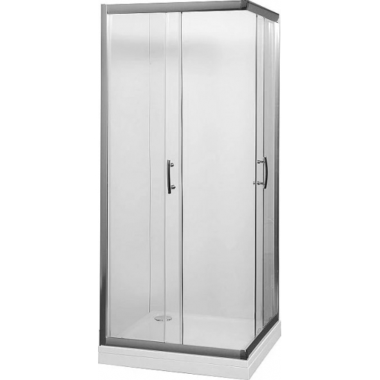 Душевой уголок AQUANET Alfa Cube NAA1142  90x90x200 стекло прозрачное, профиль хром
