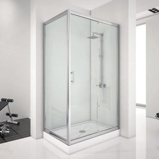 Душевой уголок AQUANET Alfa NAA1131 140x80x200 стекло прозрачное, профиль хром