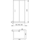 Душевой уголок AQUANET Alfa NAA1131 140x80x200 стекло прозрачное, профиль хром