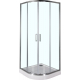 Душевой уголок AQUANET Alfa NAA2142 100x100x200 стекло прозрачное, профиль хром