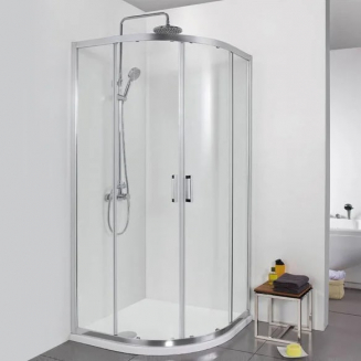 Душевой уголок AQUANET Alfa NAA2142  90x90x200 стекло прозрачное, профиль хром