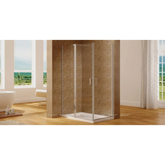 Душевой уголок AQUANET Cinetic 120x80 стекло прозрачное, профиль хром